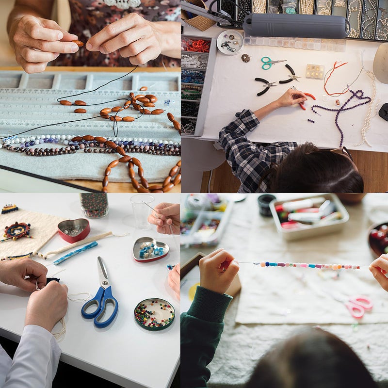 Mayitr 0.8mm Nylon Cord, Thread Chinese Knot Macrame Rattail Bracelet Braided String (Black) - Image 5